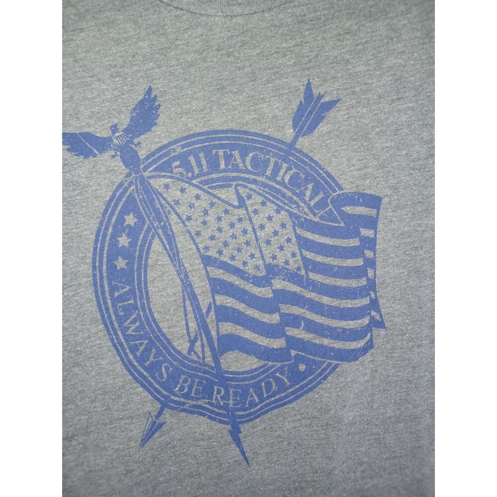 5.11 Tactical Women's T-Shirt Short Sleeve Graphic Gray Size Small Crew Neck